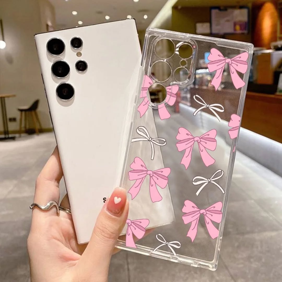 Bow 🪢 Transparent Custumize Case For All Smart Phones