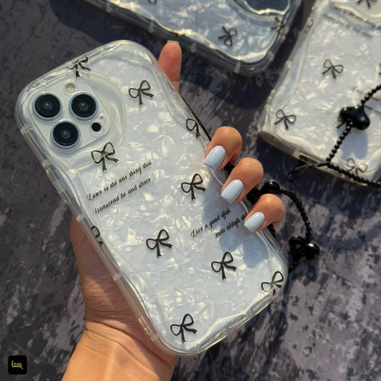 Black Bow Case With Charm 🪢