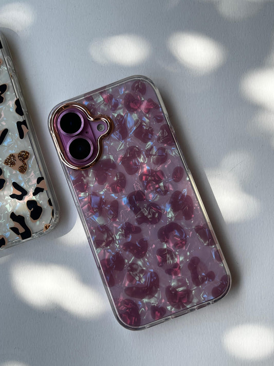 Cheetah ๐ Gradient Laser Marble Shine Case
