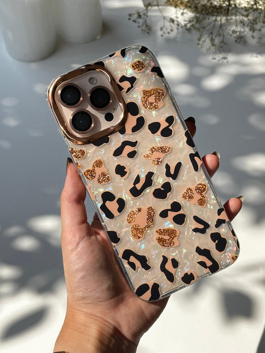 Cheetah 🐆 Gradient Laser Marble Shine Case