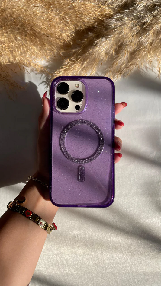 Glitter Shimmer Magsafe Transparent Case 🪸
