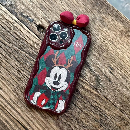 Cherry Wine Mickey Mouse 🐭 Bow Case