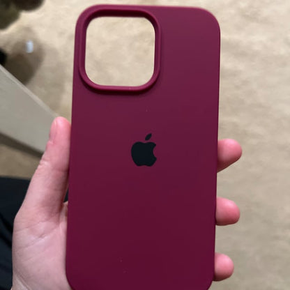 Plum Wine 🍷 (Dark Maroon) Silicon Case With Soft Padding