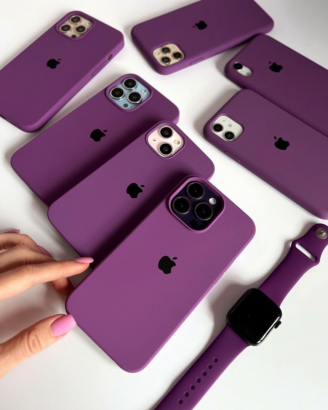 Purple 💜 Silicon Case With Soft Padding