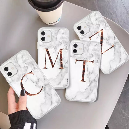 Marble Alphabet Customize Printed Case 🪸