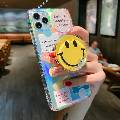 Smile Transparent Custumize Case With Smile Pop💥