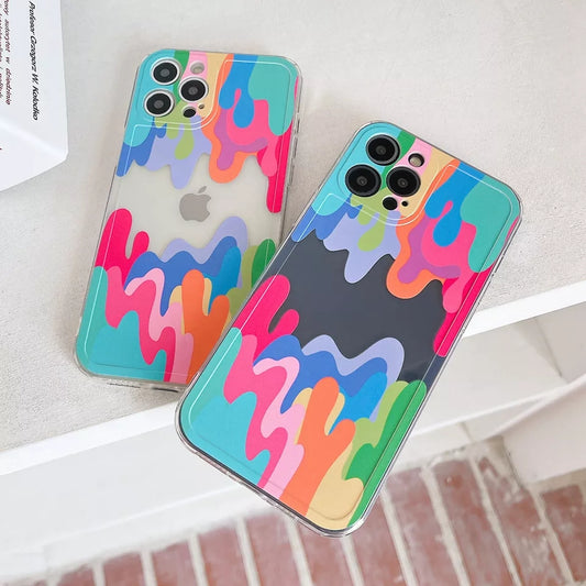 Multi Color Transparent Custumize Case 🪢
