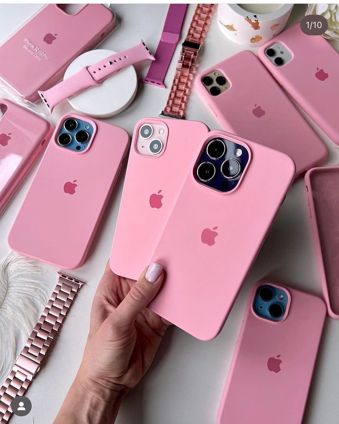 Baby Pink 💗 (Light Pink) Silicon Case With Soft Padding