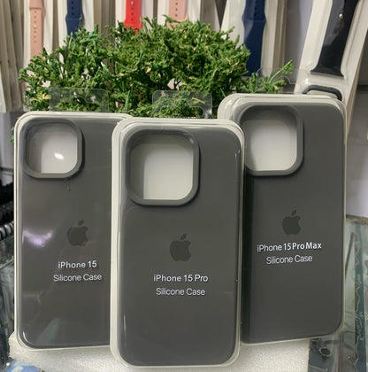 Natural Titanium (Light Grey) Silicon Case With Soft Padding 🩶