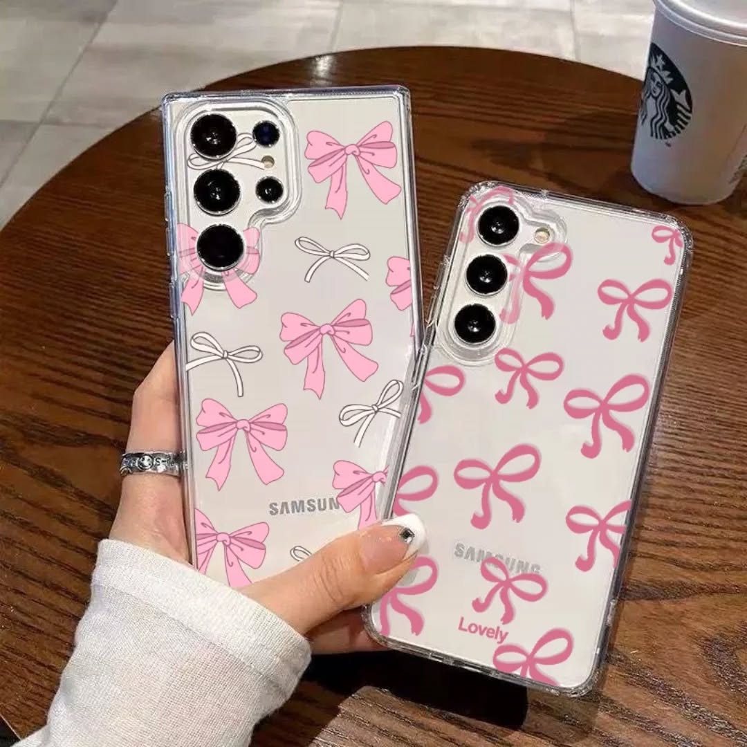 Bow 🪢 Transparent Custumize Case For All Smart Phones