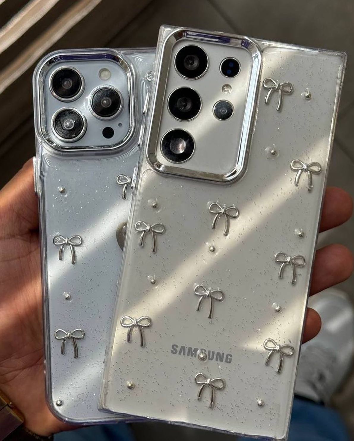 NEW Bow Crystal Shimmer Case