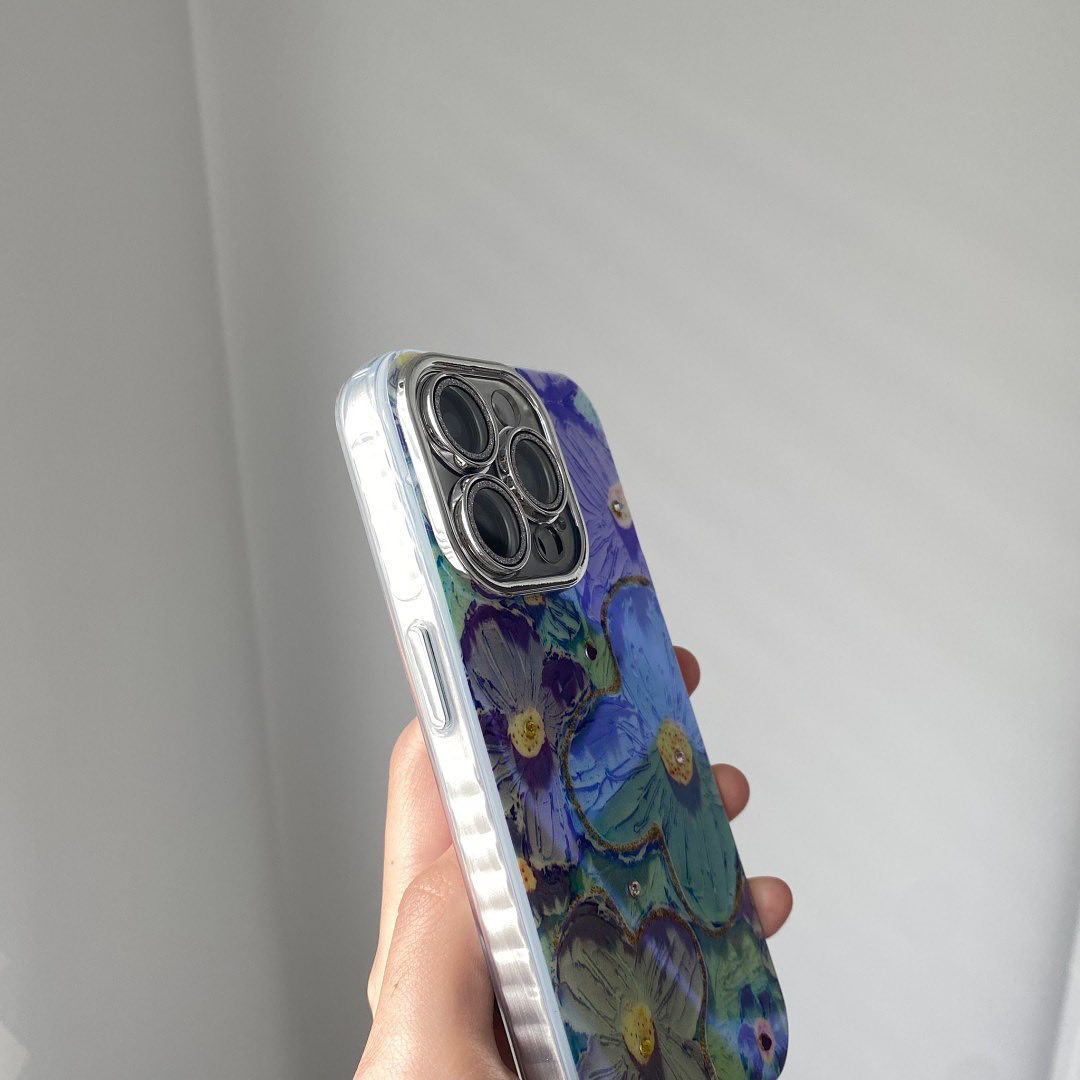 Floral 🍁 IMD Case With Shimmer Lens Covered