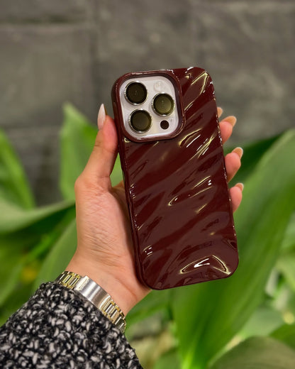 Cherry Wine Soft Wavy Case 🍒