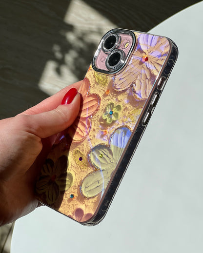 Floral 🍁 IMD Case With Shimmer Lens Covered