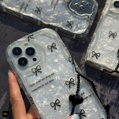 Black Bow Case With Charm 🪢