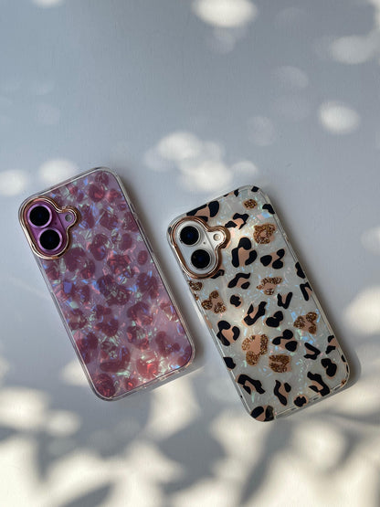 Cheetah 🐆 Gradient Laser Marble Shine Case