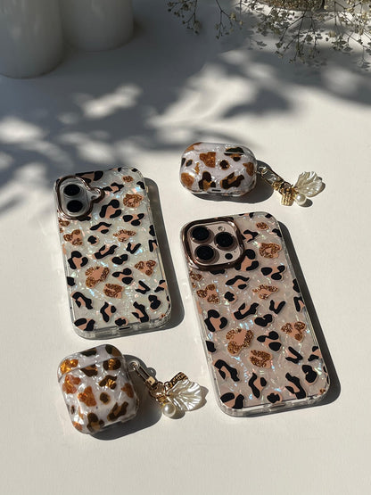 Cheetah 🐆 Gradient Laser Marble Shine Case