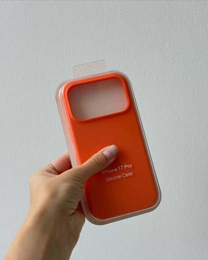 Cosmic Orange Slicon Case For All New 17 Series 🧡