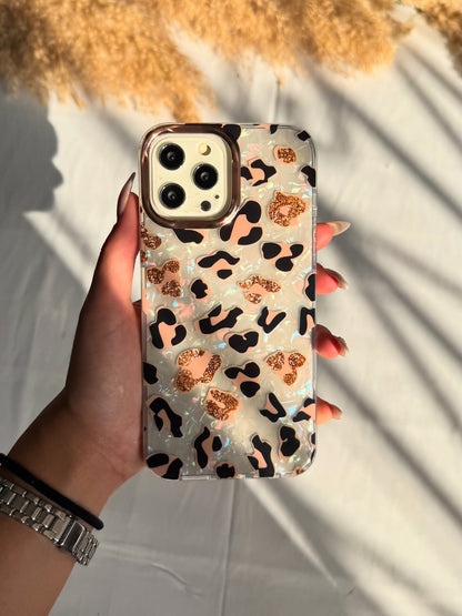 Cheetah 🐆 Gradient Laser Marble Shine Case