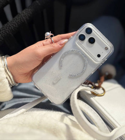 Glitter Shimmer Magsafe Transparent Case 🪸