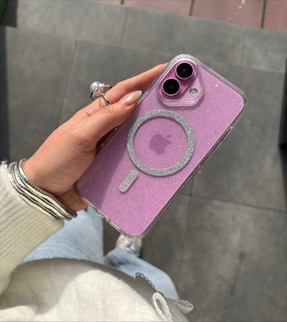 Glitter Shimmer Magsafe Transparent Case 🪸