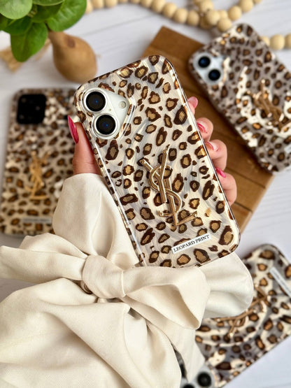 New YSL Branded Leopard Print Case 💥