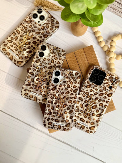New YSL Branded Leopard Print Case 💥