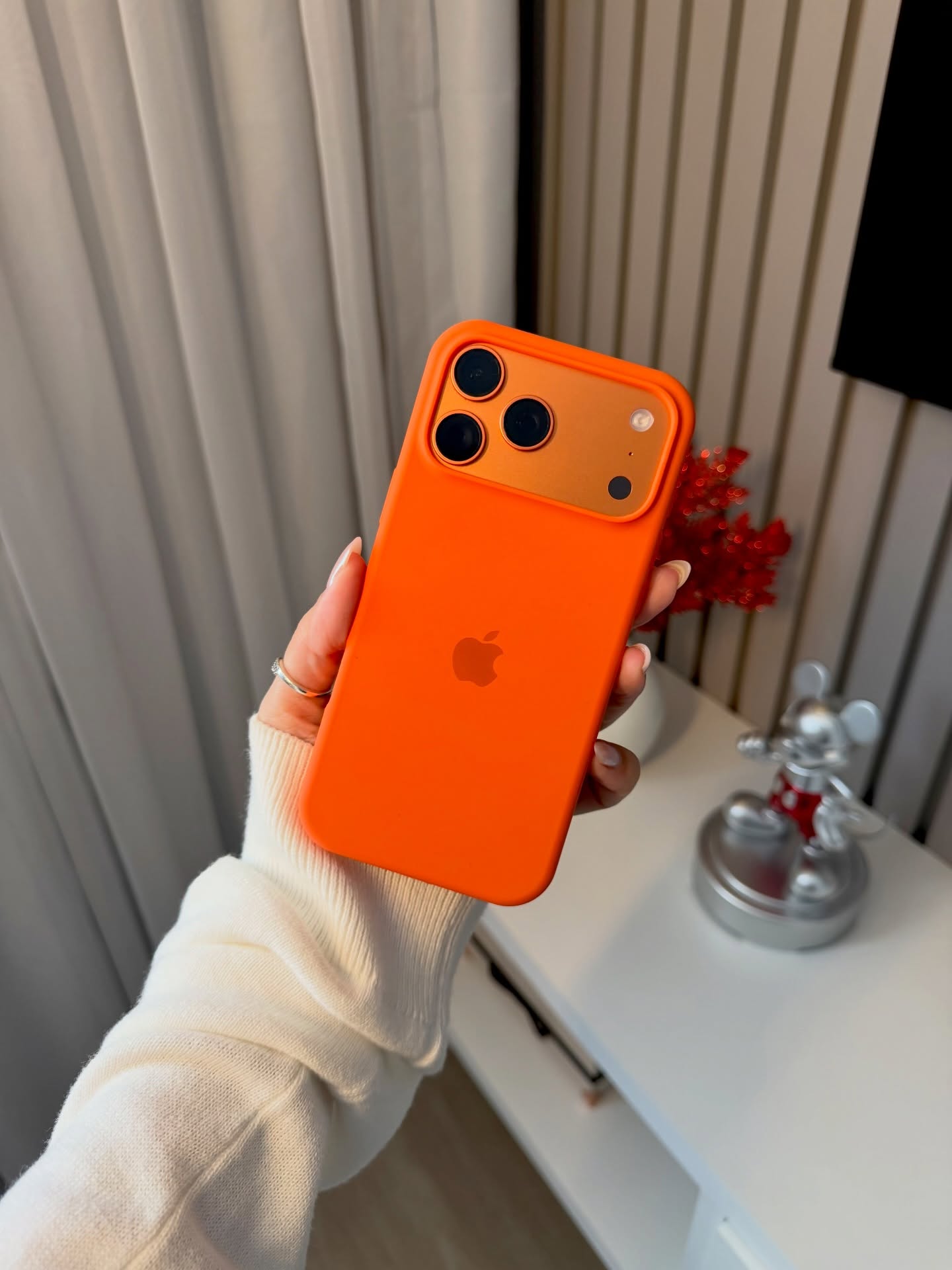 Cosmic Orange Slicon Case For All New 17 Series 🧡