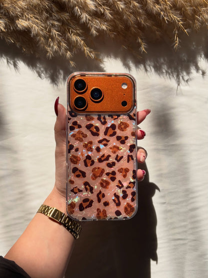 Cheetah 🐆 Gradient Laser Marble Shine Case