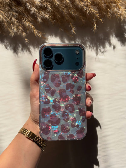 Cheetah 🐆 Gradient Laser Marble Shine Case