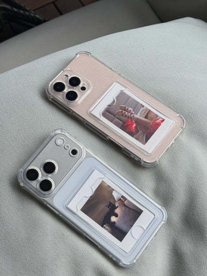 Luxury Pocket Card Holder Case 👻With Polaroids