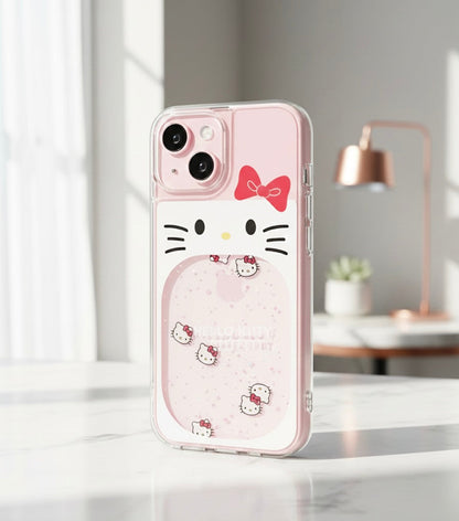 Hello Kitty Waterfall Moving Icon Case 🐱