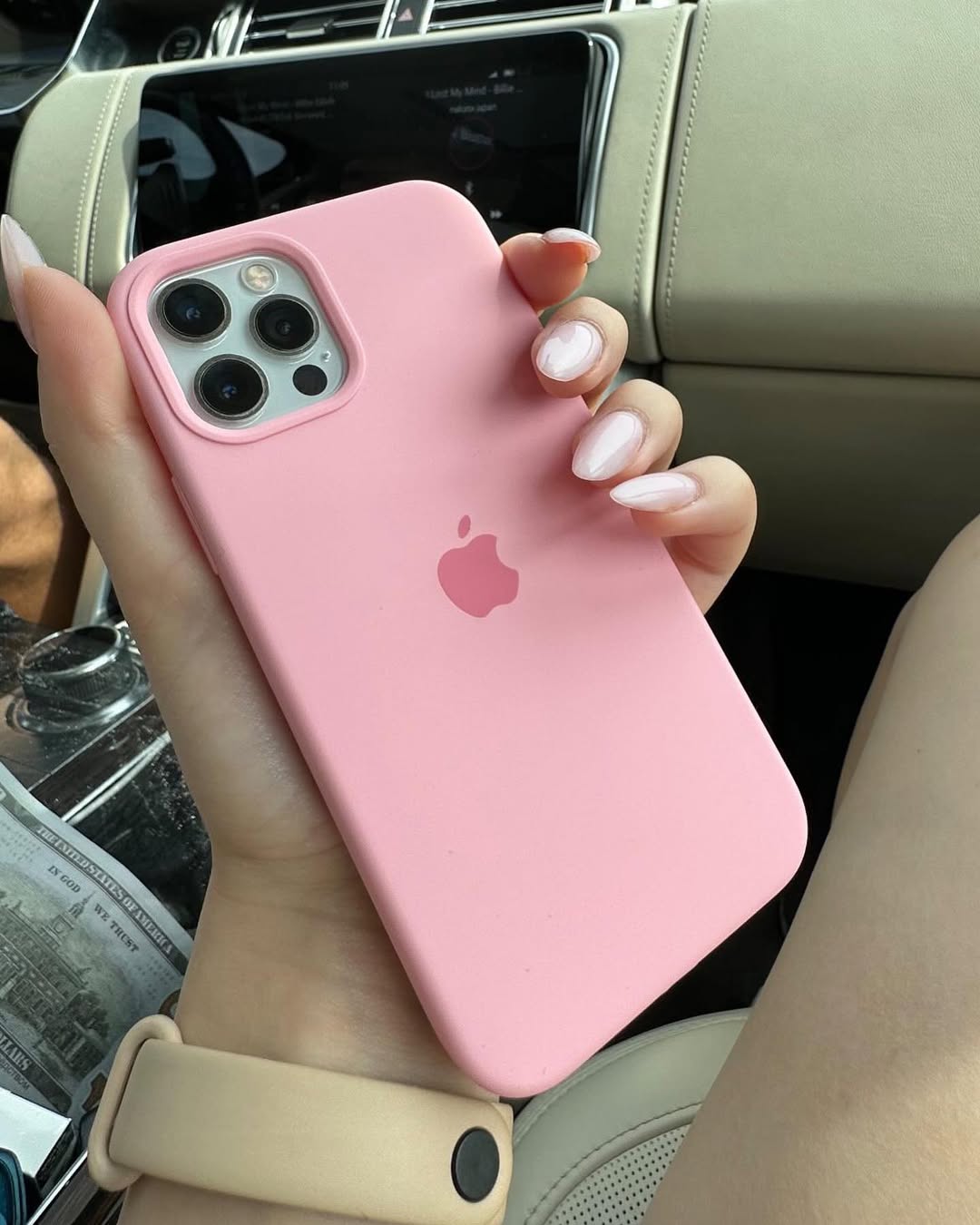 Baby Pink 💗 (Light Pink) Silicon Case With Soft Padding