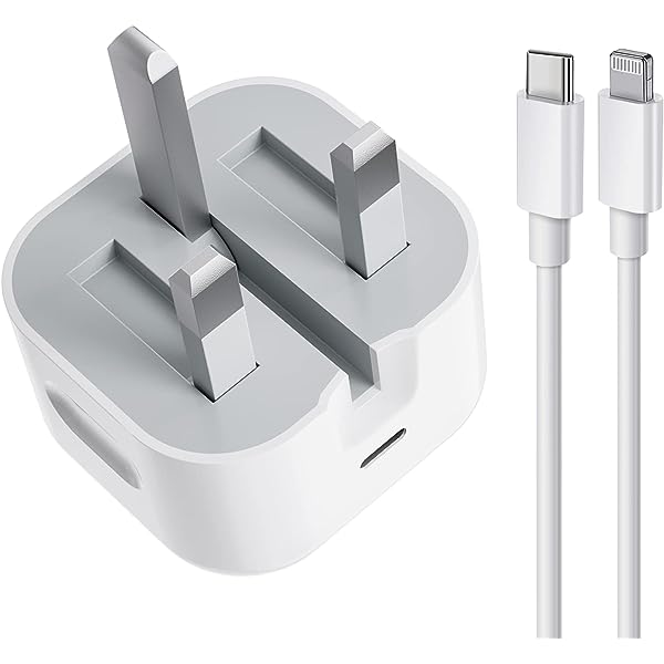 3 Pin 20w Fast Charging Adapter For Iphone With Cable
