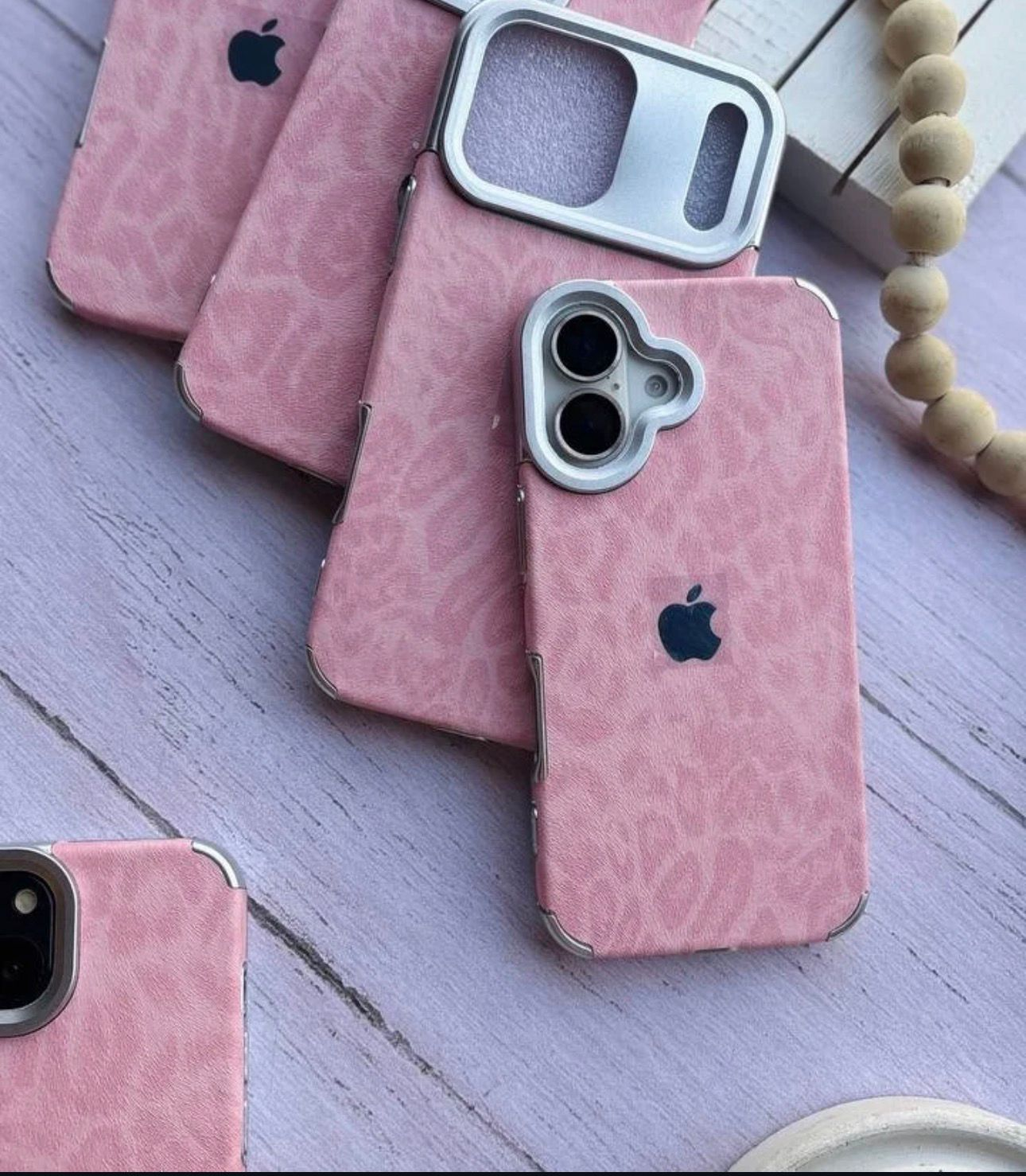 NEW Luxe Leoperd Leather Texture Case 🤤