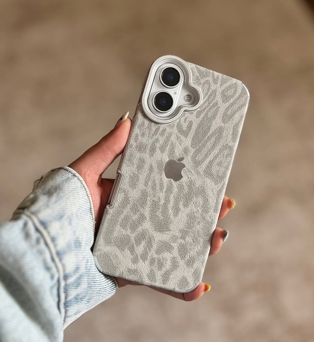 NEW Luxe Leoperd Leather Texture Case 🤤