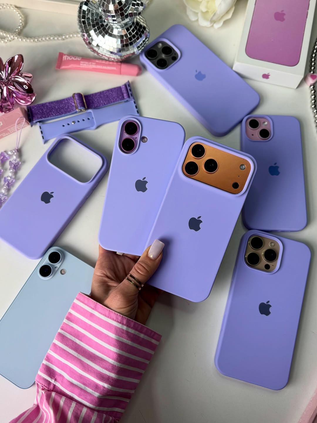 Lilac Silicon Case With Soft Padding Inside 🪻