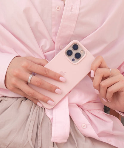 Sand Pink (Nude Pink) Silicon Case With Soft Padding 🎊