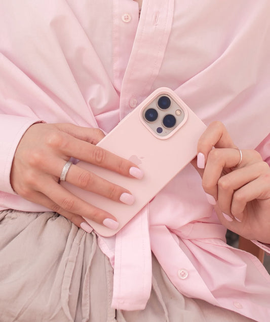 Sand Pink (Nude Pink) Silicon Case With Soft Padding 🎊