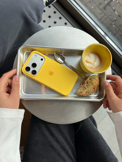 Yellow 💛 Silicon Case With Soft Padding