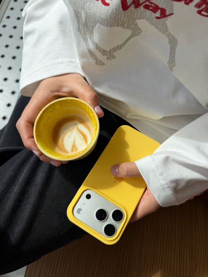 Yellow 💛 Silicon Case With Soft Padding