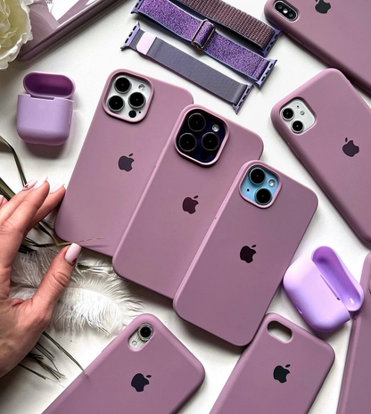 Mauve (Blush Pink) Silicon Case With Soft Padding