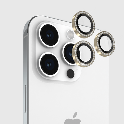 Rhinestones Shimmer Camera Protective Lenses For Iphone ✨