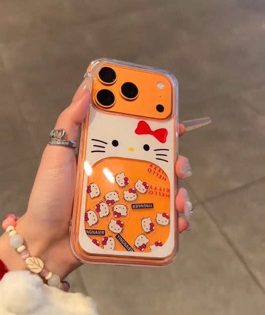 Hello Kitty Waterfall Moving Icon Case 🐱