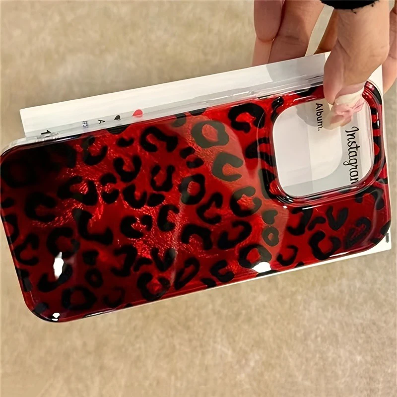 New Ruby Leoperd Print Case For Iphone ⚡⚡