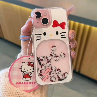 Hello Kitty Waterfall Moving Icon Case 🐱