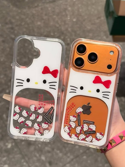 Hello Kitty Waterfall Moving Icon Case 🐱