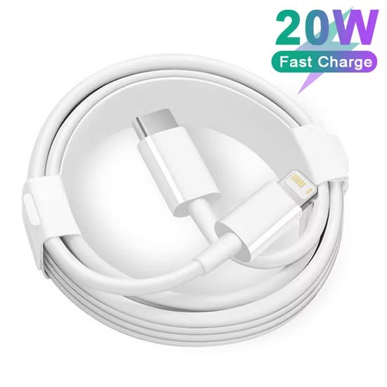 3 Pin 20w Fast Charging Adapter For Iphone With Cable