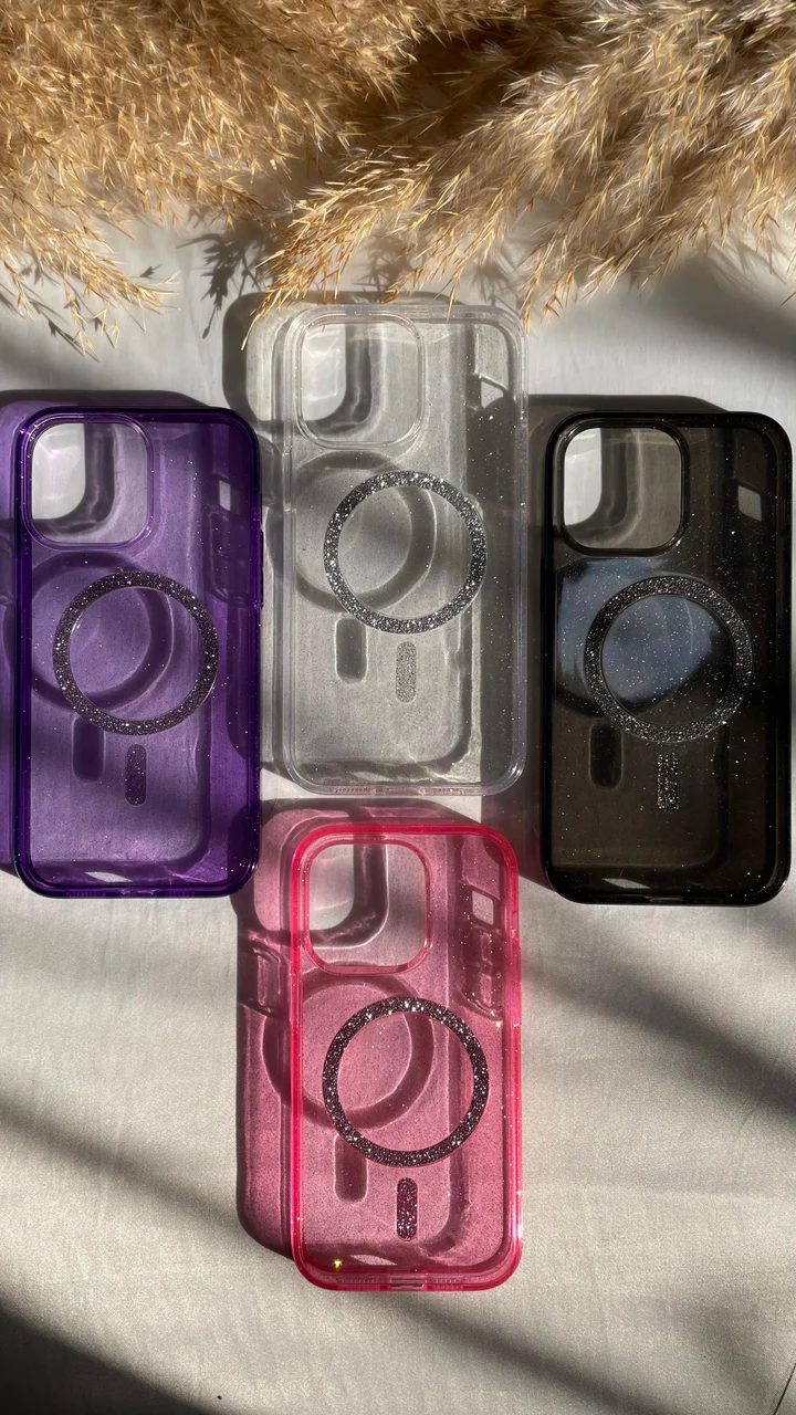 Glitter Shimmer Magsafe Transparent Case 🪸