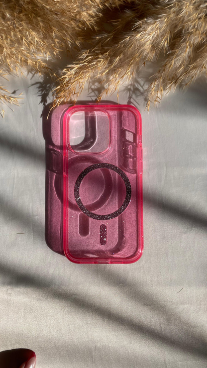 Glitter Shimmer Magsafe Transparent Case 🪸